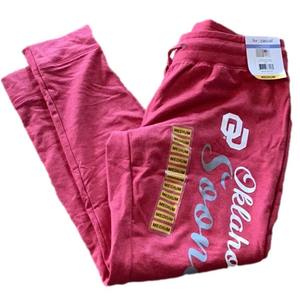 Liv Casual Oklahoma Sooners lounge pants, sweat pants. Women’s size medium NWT